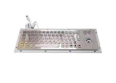 صفحه کلید رایانه ای صنعتی دو زبانه PS2 ، صفحه کلید USB 66 Keys با Trackball