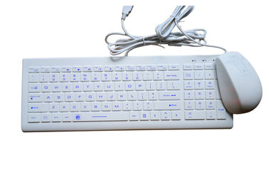 صفحه کلید ماوس کوچک صفحه کلید سیلیکون IP68 با پوشش USB در برابر آب